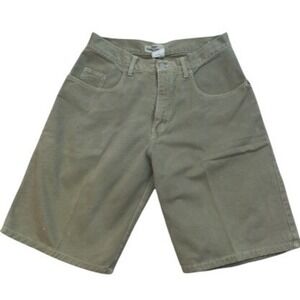 VTG 90s Guess Georges Marciano Baggy Denim Shorts Mens 30 Olive Green USA Made